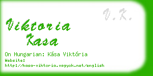viktoria kasa business card