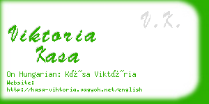 viktoria kasa business card